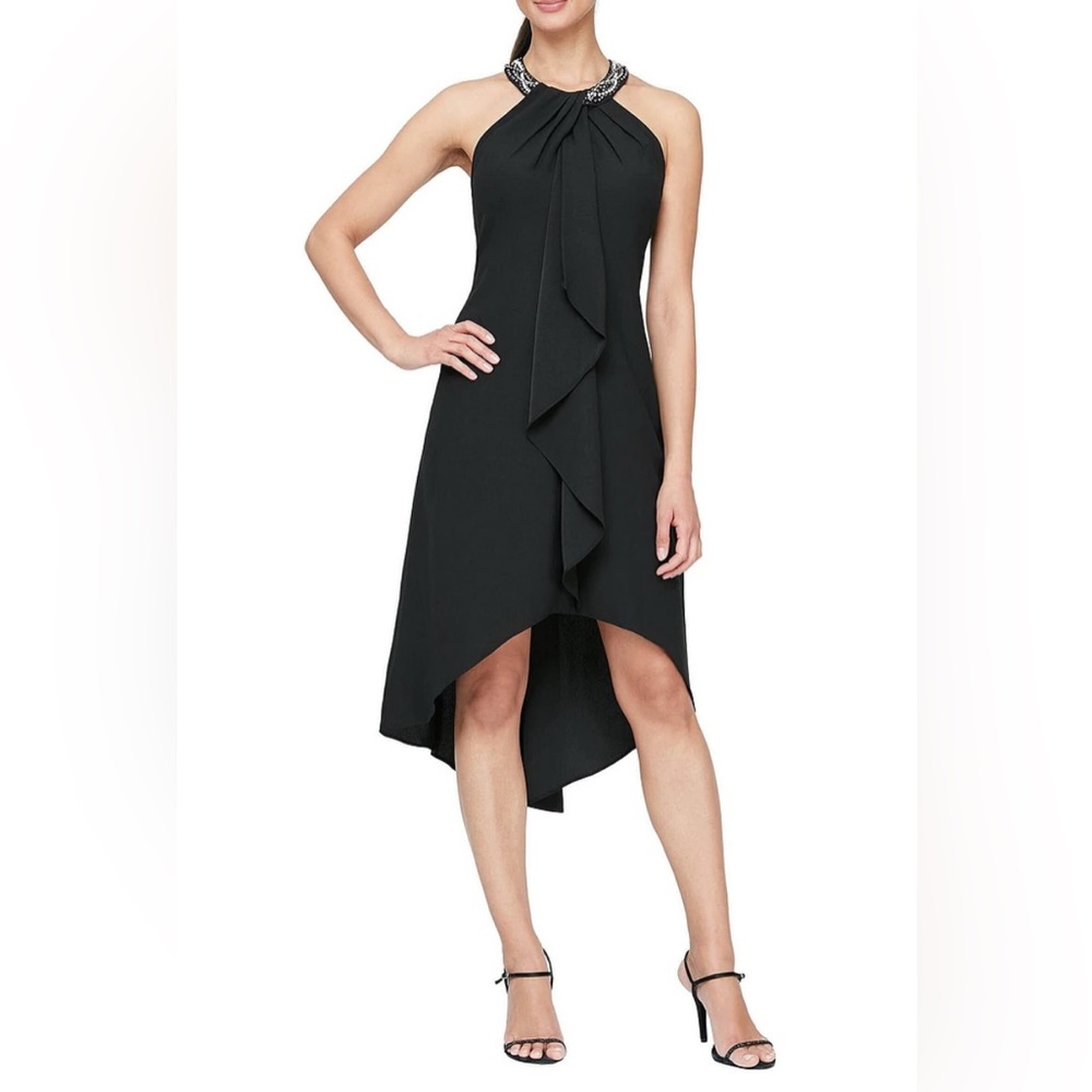 Elegant Black Sleeveless Dress